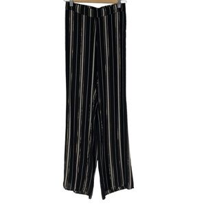 Salt Water LUXE NWT Black Striped Wide Leg Pants Size Small